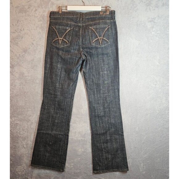 Kut From The Kloth Womens Bootcut Jeans Size 10 Long Dark Wash Denim casual - Picture 2 of 16